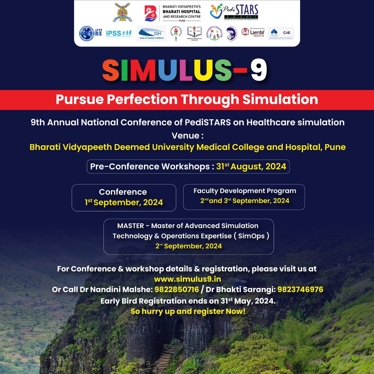 Last Day of Early Bird Registration

Register now at simulus9.in

#SIMULUS #Pune #PediatricConference
#PediSTARS  #PuneConference #PediatricMedicine #MedicalEducation #AcademicConference #HealthcareEvent #MedicalConference #PediatricExperts #ProfessionalNetwork