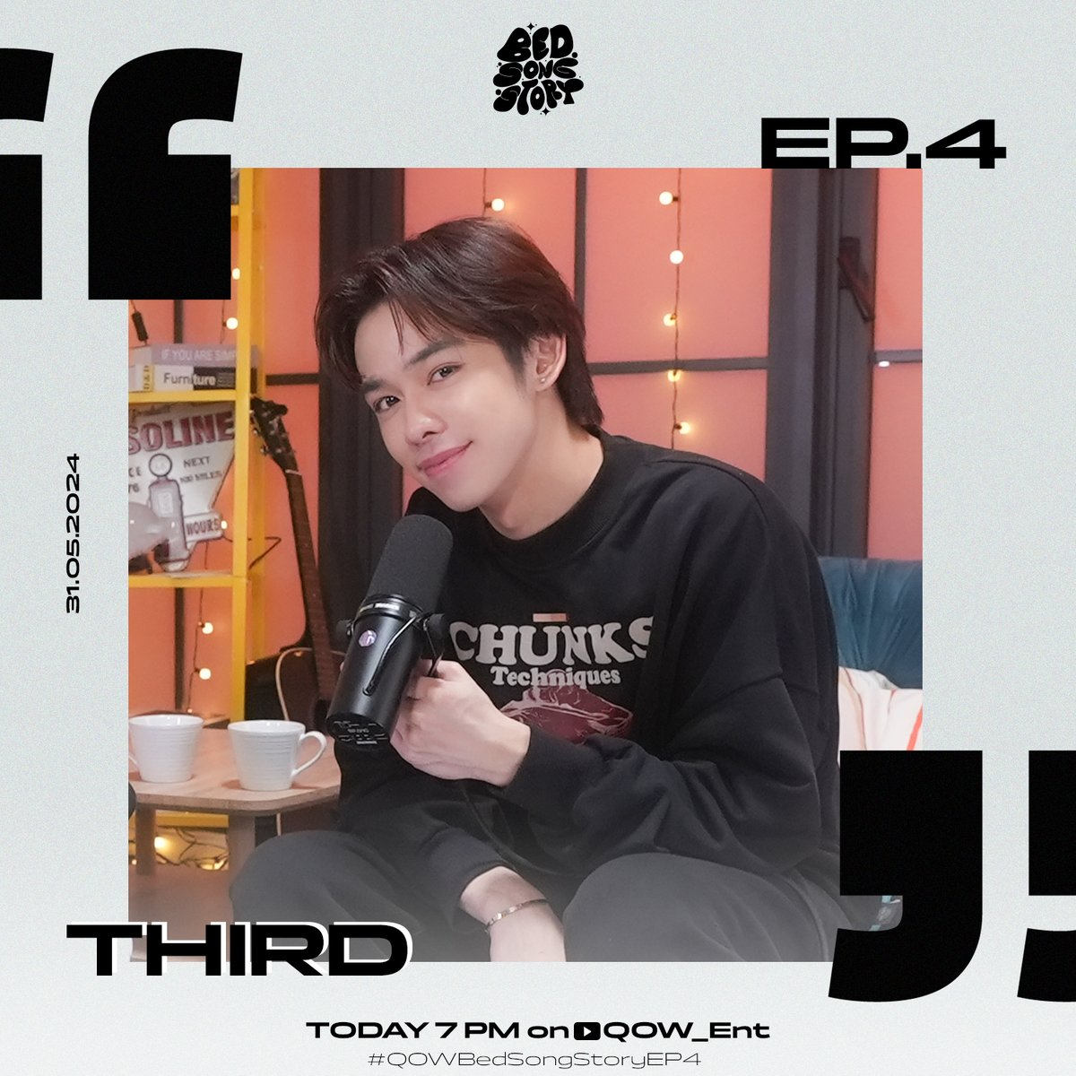 TODAY 7 PM
มาเปิดใจเมาท์มอยกับ “เติร์ด ลภัส”
พร้อมกัน ใน BED SONG STORY EP.4
Youtube : QOW_Ent -

#QOWBedSongStoryEP4
#QOW_Ent
#ThirdLapat
<a href="/third_n/">Third N.</a>