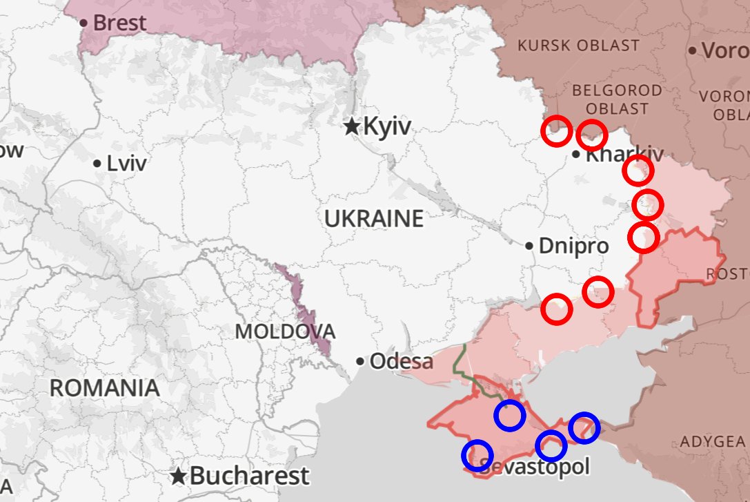 Russland setzt auf eine Dehnung der Front, auf Frontalangriffe und Bombenterror. Die Ukraine erhöht gleichzeitig den Druck auf die Krim und schlägt weiter in die russische Tiefe. Wie ist die Lage und was wird gebraucht? 🧵