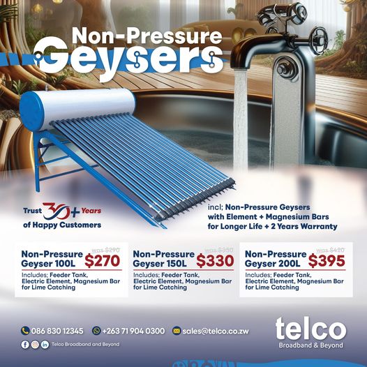 Dive into comfort with Telco's Non-Pressure Geysers! Trust our 30+ years of happy customers who enjoy reliable warmth and quality. Get yours now and make your home the cozy haven you deserve! #telcoBroadbandandBeyond #TheTribe #HomeComfort 🌡️🏠