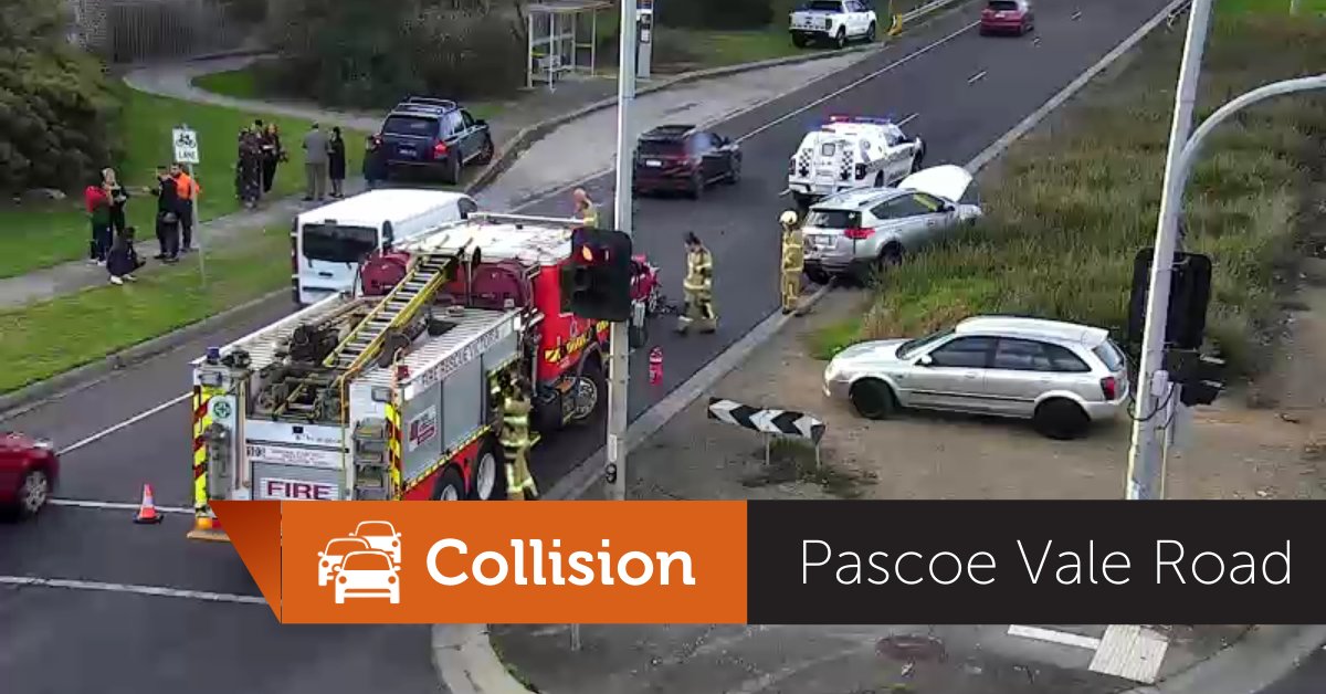 The right lane of Pascoe Vale Road, Meadow Heights is blocked outbound at Paringa Boulevard, due to a collision. One lane can get past under the direction of emergency services. Heavy delays from Camp Road. Consider Sydney Road instead. #victraffic