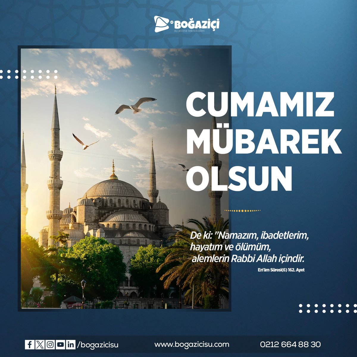Hayırlı Cumalar...

Boğaziçi su ailesi olarak hayırlı cumalar dileriz.

#arıtmacihazı #arıtmasuyu #arıtmasatışı #suarıtma #boğaziçisu #arıtmaservisi #bogazicisu #artıtmabakım #arıtmaservisi #filtredeğişimi #suarıtmafiltresi #arıtmafiltre #cuma #cumamesajı #hayırlıcumalar
