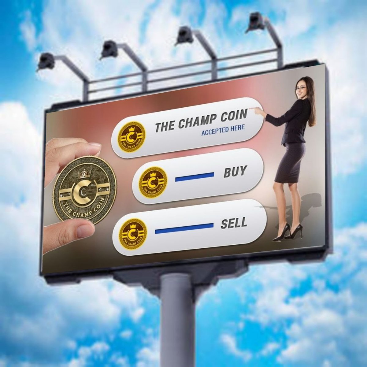The ChampCoin tweet media