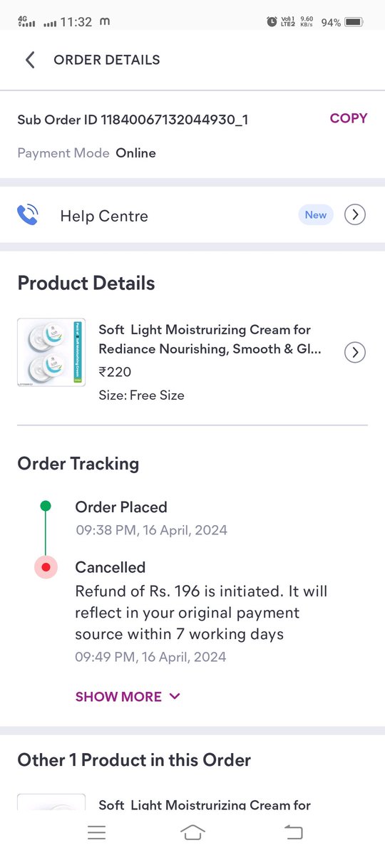 Janakchopda01's tweet photo. Sub Order ID 11840067132044930_1 11840067132044930_2
Ye dono order ka aaj 45 din ho gya hai lekin abhi tak refund nahi de raha hai @meesho_support fruad company hai order karke fruad karvane se acha hai @Meesho_Official se purchase na kare https://t.co/bHV5hn88eO