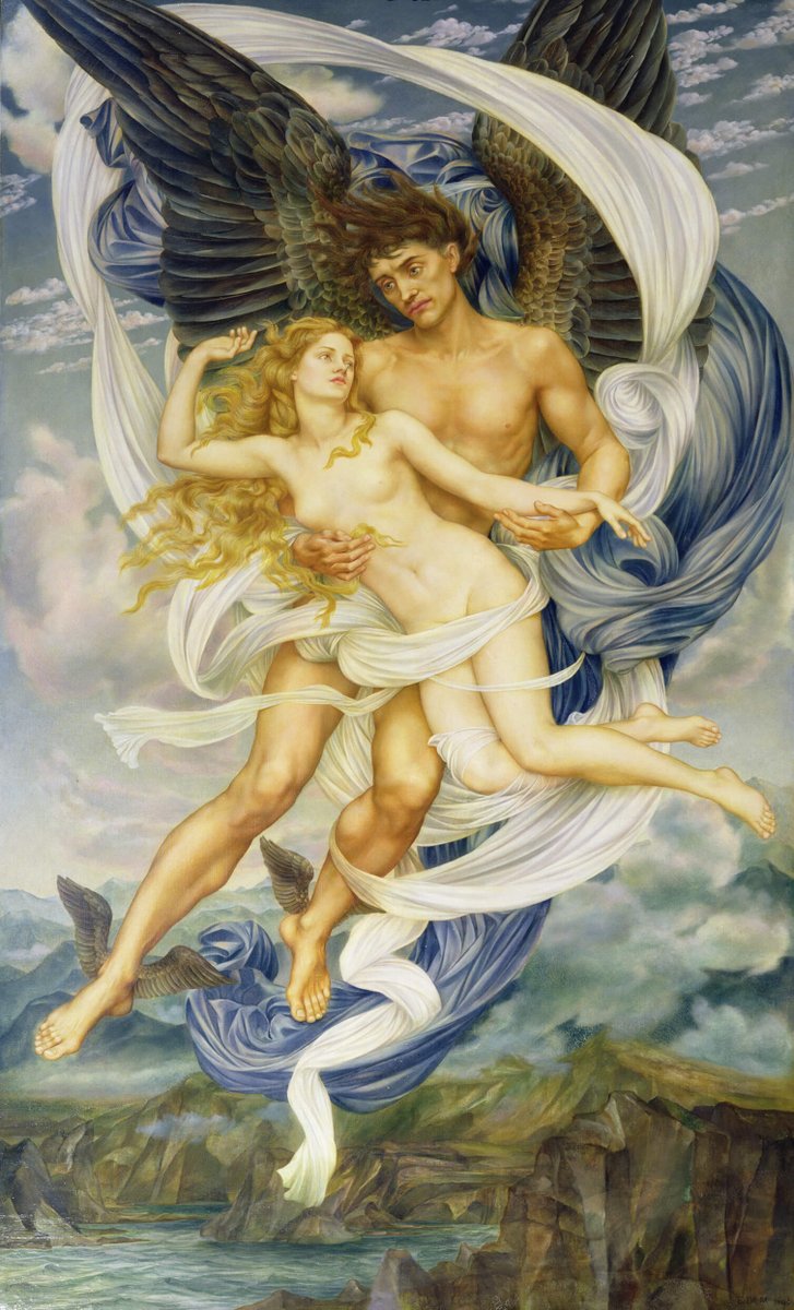 🧩 #MuseumJigsaws 🧩 Your puzzle for today is: Boreas and Oreithyia by Evelyn De Morgan Simply follow this link ➡ bit.ly/CooperJigsaw14… This painting is on display in the @DeMorganF museum at @CannonHall1760 read more about it here demorgan.org.uk/collection/bor…