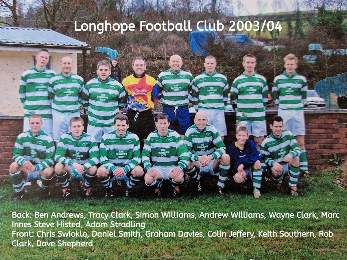 Reminder that the Legends Game is this Saturday. 3pm 

📍 Longhope Rec

🍺 Bar Open

🌭 BBQ

Celebrating 20 years of two Longhope Legends:

Chris Swioklo XI

Vs

Ben Andrews XI

Here's the team photo from 20 seasons ago. Including 3 current players 

🦁  #UpTheHope 🦁