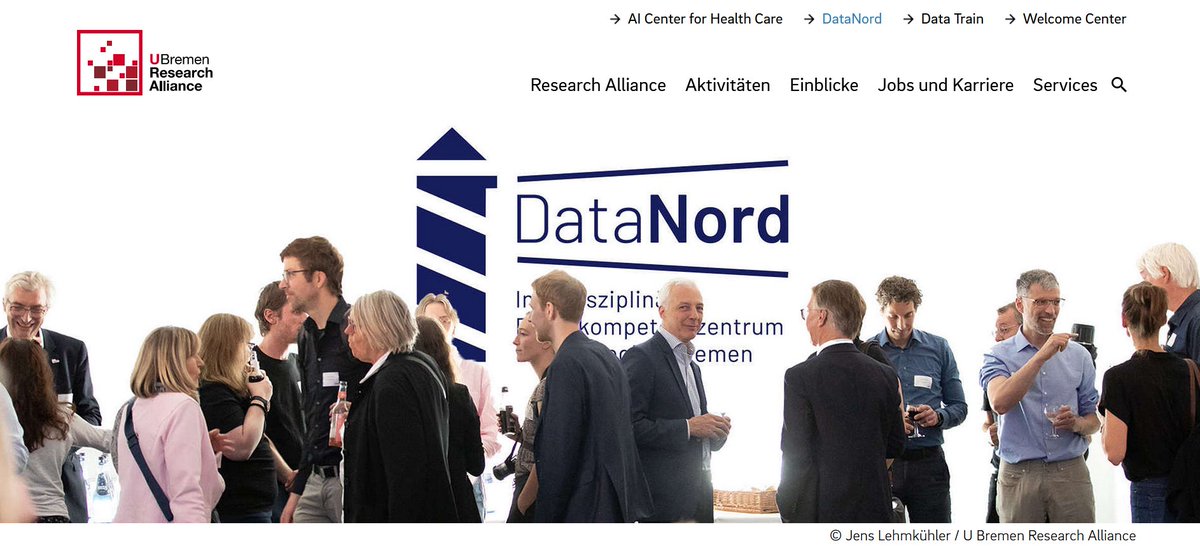 Rolf Drechsler (@rolf_drechsler) on Twitter photo #DataNord-Webseite ist nun #online datanord-bremen.de
<a href="/UBRA_HB/">U Bremen Research Alliance</a> #UniBremen <a href="/DSC_unibremen/">Data Science Center (@dsc_bremen@wisskomm.social)</a> <a href="/FraunhoferMEVIS/">Fraunhofer MEVIS</a> <a href="/DFKI/">DFKI</a> <a href="/DLR_de/">DLR_de</a> <a href="/AWI_de/">AWI Medien</a> <a href="/FraunhoferIFAM/">Fraunhofer IFAM</a> #DataScience #DataNord-Webseite ist nun #online datanord-bremen.de
<a href="/UBRA_HB/">U Bremen Research Alliance</a> #UniBremen <a href="/DSC_unibremen/">Data Science Center (@dsc_bremen@wisskomm.social)</a> <a href="/FraunhoferMEVIS/">Fraunhofer MEVIS</a> <a href="/DFKI/">DFKI</a> <a href="/DLR_de/">DLR_de</a> <a href="/AWI_de/">AWI Medien</a> <a href="/FraunhoferIFAM/">Fraunhofer IFAM</a> #DataScience