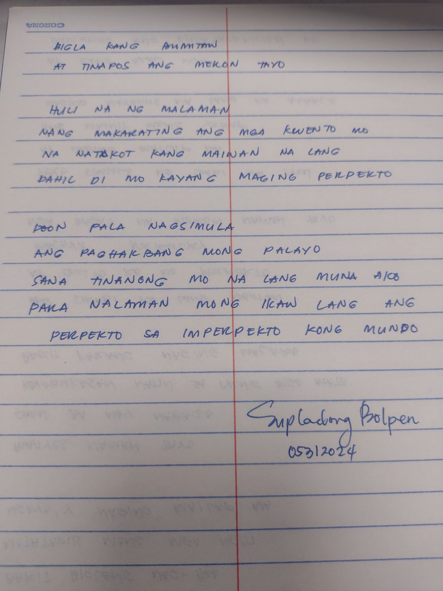A response to HERE'S YOUR PERFECT

PERPEKTO
by <a href="/SupladongBolpen/">SB 🌵☕</a> 

#NotebookUlit