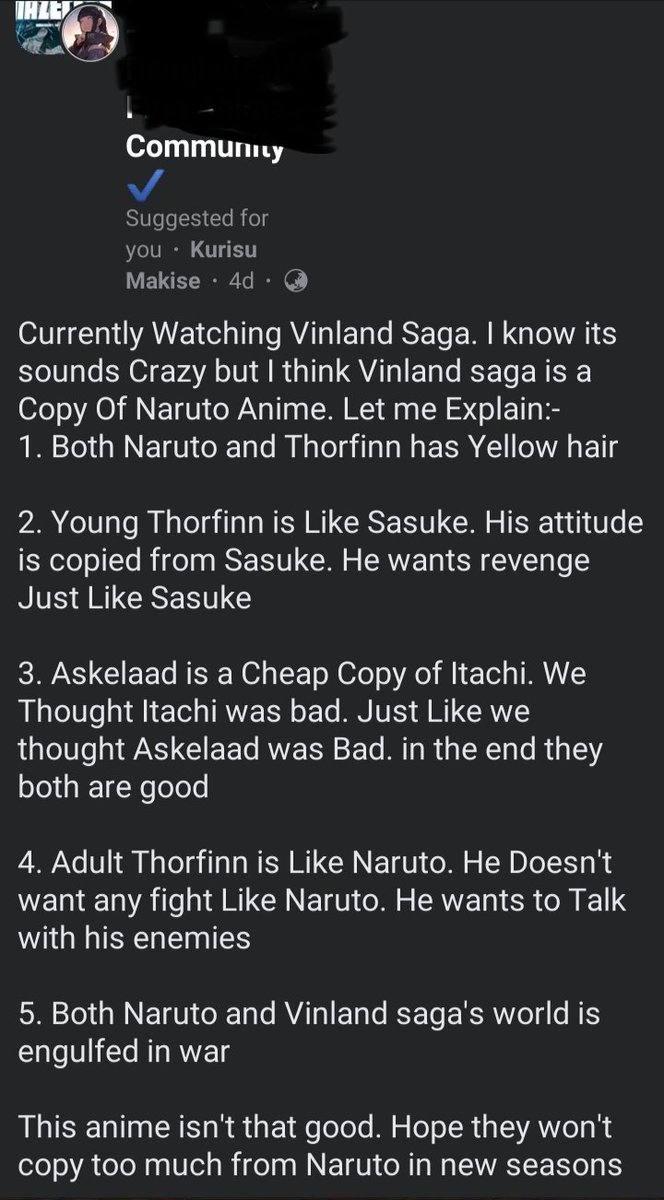 Behind every dumb post there is a Naruto fan lmfaoo😂😂