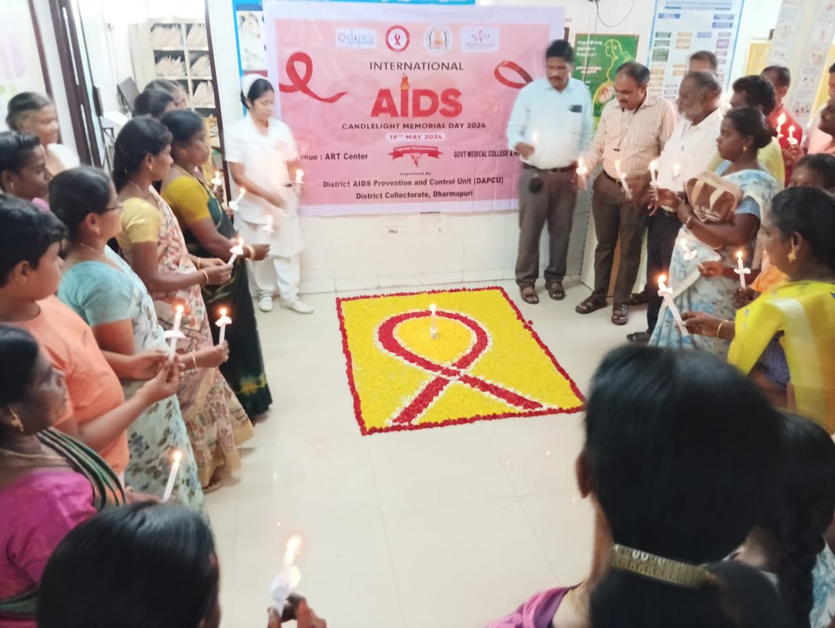 🕯️ International Candle Memorial Day was observed at the ART Center, Government Medical College & Hospital, Dharmapuri District, with ART medical officers, district unit team, ART & ICTC counselors, staff, and members of the Positive Network / CSC in attendance. 🏥

#TANSACS