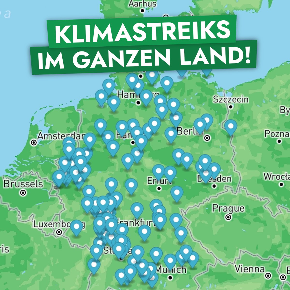 💥 Es ist soweit! Wir gehen an über 100 Orten im Land für Klimaschutz und Demokratie auf die Straße! 🇪🇺✨
👉 Einen #Klimastreik in eurer Nähe findet ihr auf: fridaysforfuture.de/eu-wahl-2024