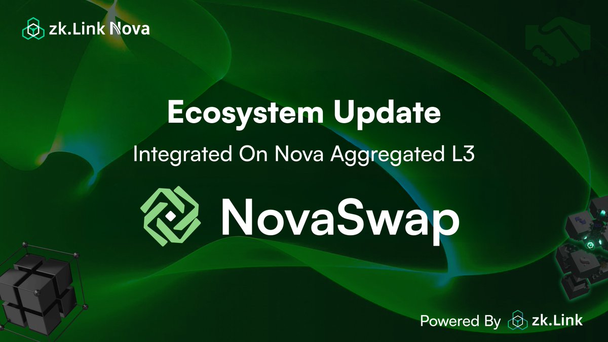 🌟 Welcome @NovaSwap_fi to #AggregatedL3 Nova! Discover NovaSwap, innovative DEX for fast & low-cost trading across various networks. Earn LSD yields, LRT, Nova Points, fees, $NOVA rewards while Leveraging zkLink Nova’s security. Start trading and providing liquidity! 🔗