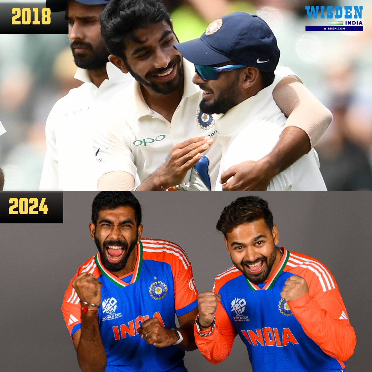 Jasprit Bumrah 🤝 Rishabh Pant #JaspritBumrah #RishabhPant #India #Cricket #T20WorldCup