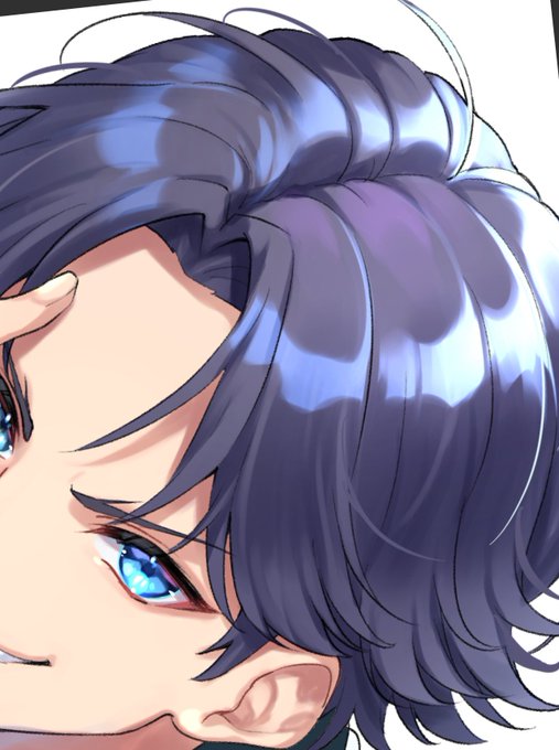 「blue hair solo」 illustration images(Latest)｜5pages