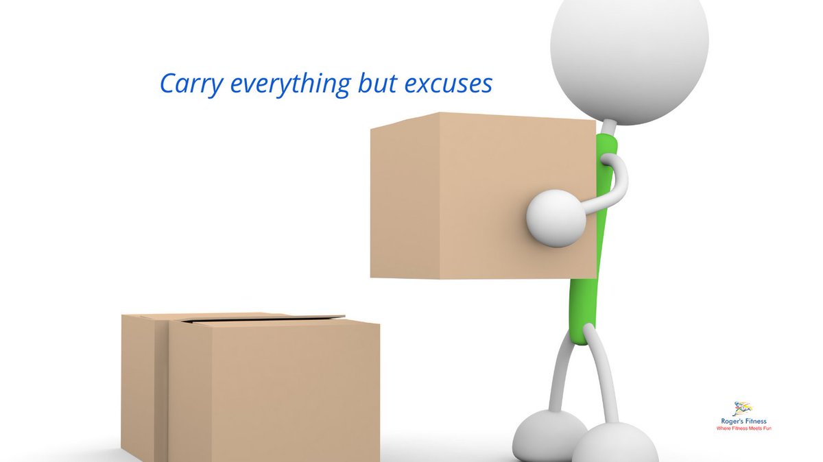 Carry everything but excuses. #healthyliving #fitfam #fitover40 #fitover50