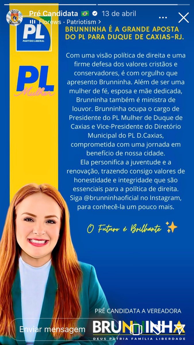 aleeivo_'s tweet photo. Nosso apoio a nossa amiga e pré candidata @Bruninha que com toda certeza fará toda diferença em Caxias https://t.co/cPmvtlalUg