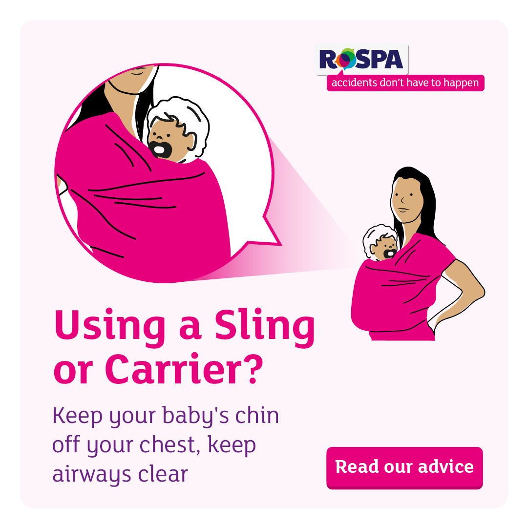 RoSPA's tweet photo. Encourage safe baby wearing practices among your customers and employees.

Provide information about reputable baby sling manufacturers and emphasise the importance of following safety guidelines.

Read more of our advice👉 https://t.co/BMqwxAXWgP

#SafetyCulture #BabySafety https://t.co/n0siPJTNBU
