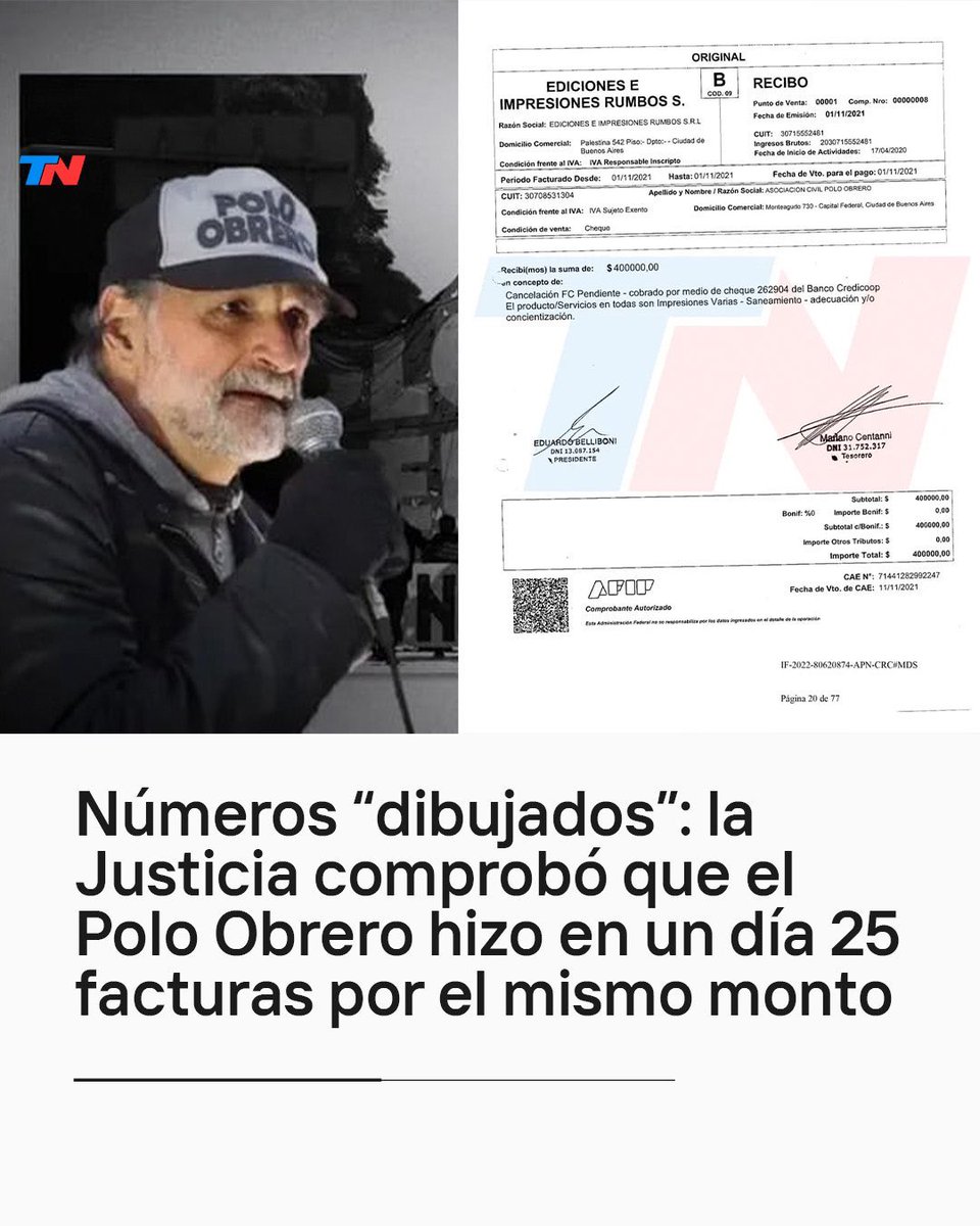 Causa Chocolate: NINGÚN PRESO! 
Causa Insaurralde: NINGÚN PRESO!
Causa Seguros: NINGÚN PRESO! 
Causa Planes Sociales: NINGÚN PRESO! 
Causa Guardapolvos (Tolosa Paz) NINGÚN PRESO! 
Causa Polo Obrero: VEREMOS !