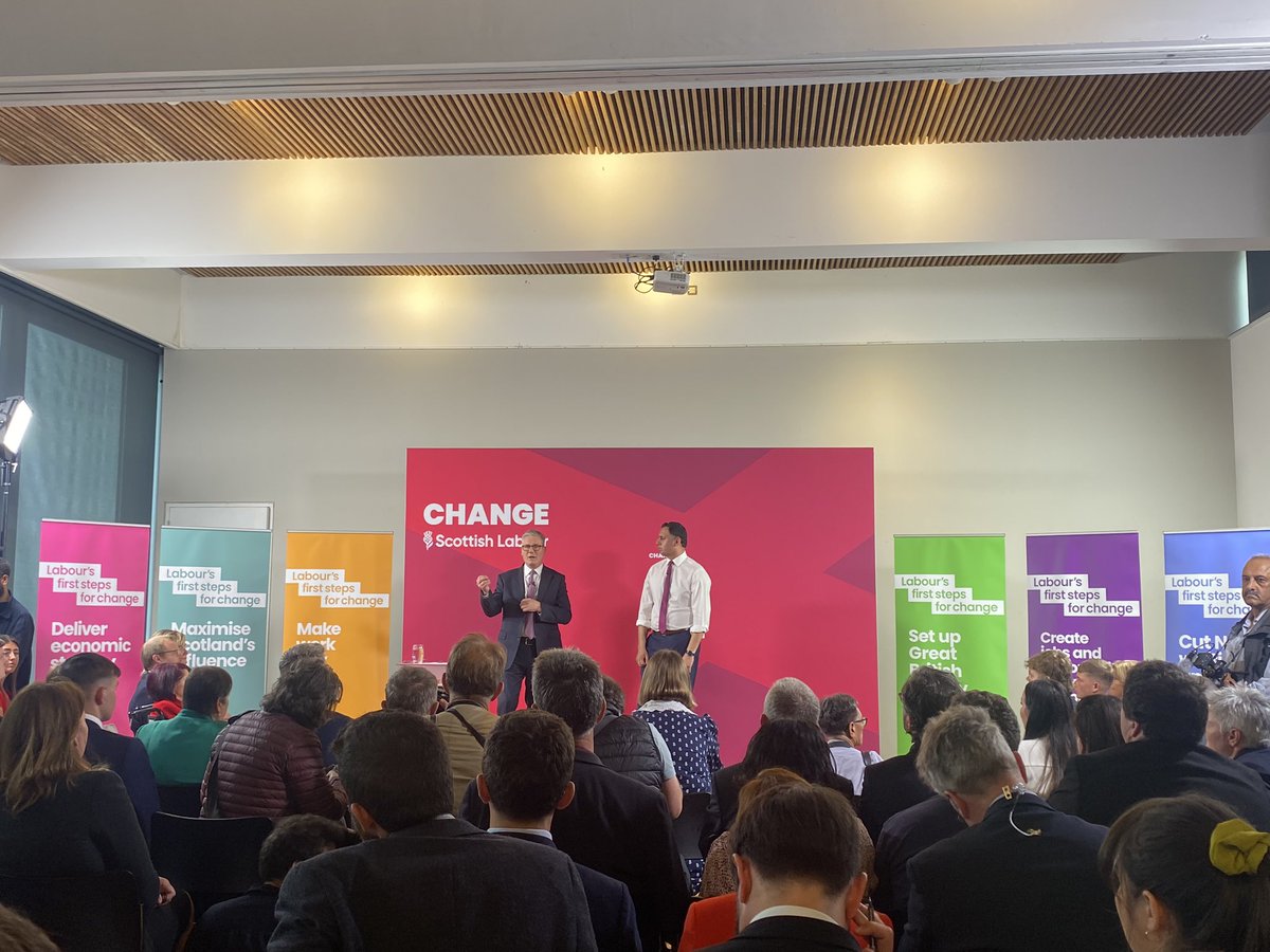 One card. Six steps.

This is the downpayment for change in Scotland under a @UKLabour Government.

Delighted to hear @KeirStarmer & @AnasSarwar in Greenock, setting out the difference voting @ScottishLabour will make.