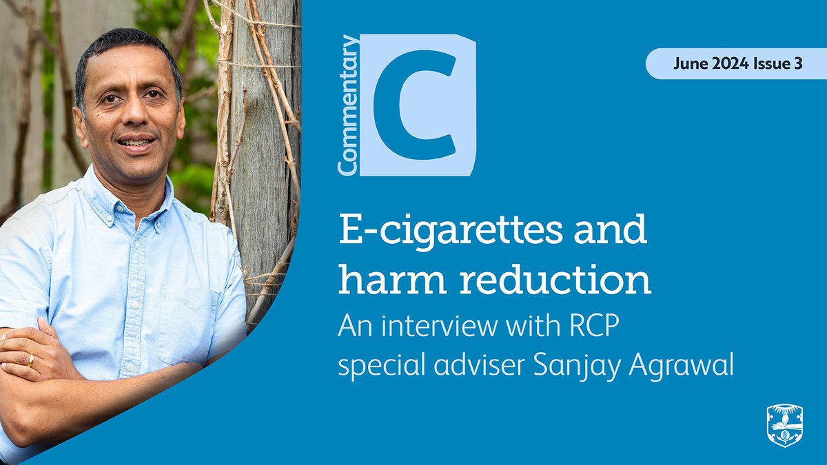 Our June edition of #Commentary is now available to read online. In this issue @LeicesterLungs discusses E-cigarettes and harm reduction: an evidence review and shares his thoughts on the report’s findings and recommendations: ow.ly/YWrV50S3W2r #WorldNoTobaccoDay