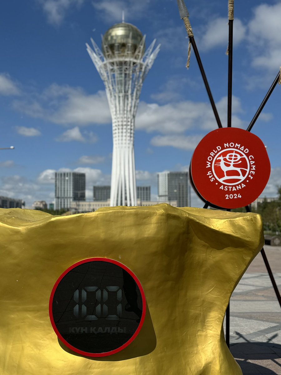 Today marks 100 days to go until the Fifth World Nomad Games #Astana2024! #WorldNomadGames #VisitKazakhstan