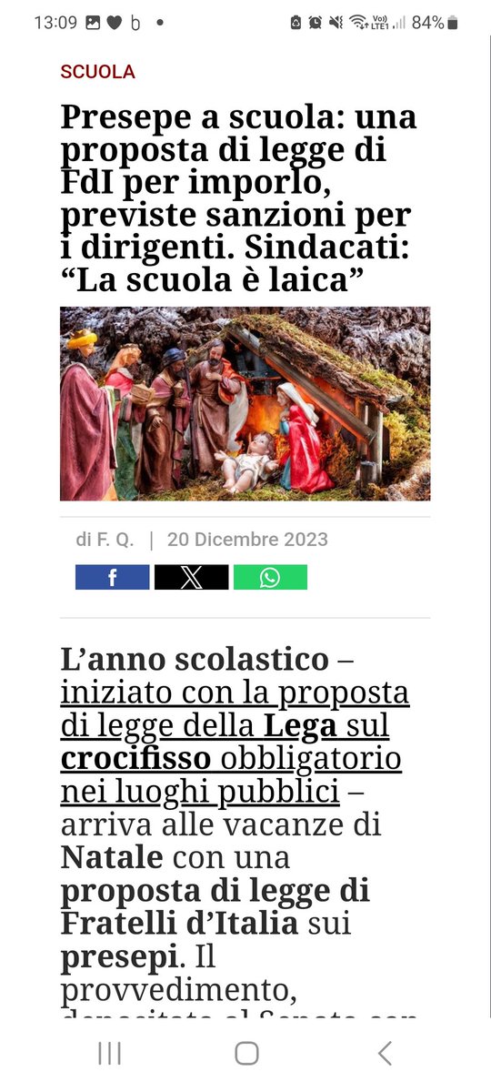 #lapeggiore_DESTRA_di_sempra si indigna, protesta e attacca i vescovi perchè commentano il #premierato.
Ma, non sono gli stessi che pretendono Crocifisso,  Presepe e aumentano ore di religione nelle nostre scuole.
Cattolici a giorni alterni?
#Meloni_è_poca_cosa