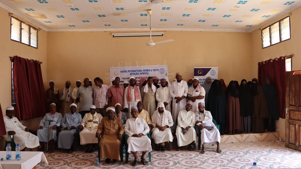 HIWYA_Mandera's tweet photo. Habiba International Women and Youth Affairs(HIWYA) in partnership with UNICEF Kenya conducted inter-faith Forum for Musim religious leaders to integrate FGM discourse within Islam teaching and preaching. https://t.co/VOOW94ifAv