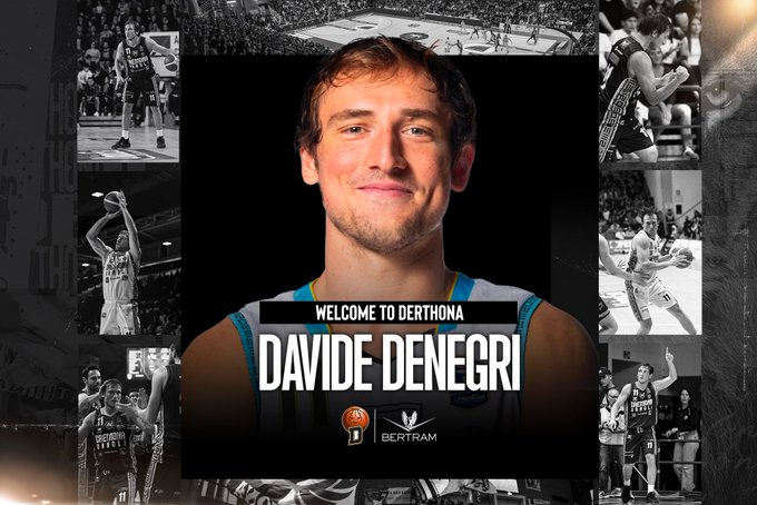 Davide Denegri, one of the rising player of italian championship who played for Vanoli Cremona, inks a three year deal with @DerthonaBasket.

#derthona #tortona #denegri