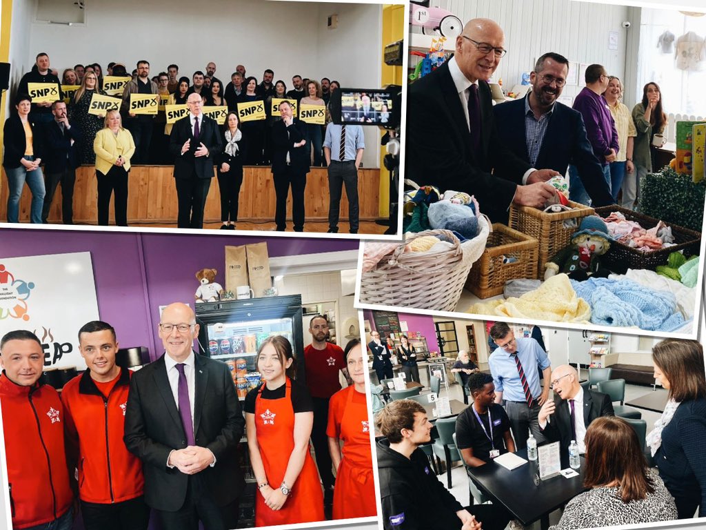 Great to be campaigning in Glasgow today, with <a href="/StewartMcDonald/">Stewart McDonald</a> at Merry-Go-Round, a brilliant social enterprise, and then Barrowfield Community Centre with <a href="/DavidLinden/">David Linden</a>.

I have called on Keir Starmer to commit to an Emergency Budget to end austerity and invest in NHS. Will he?