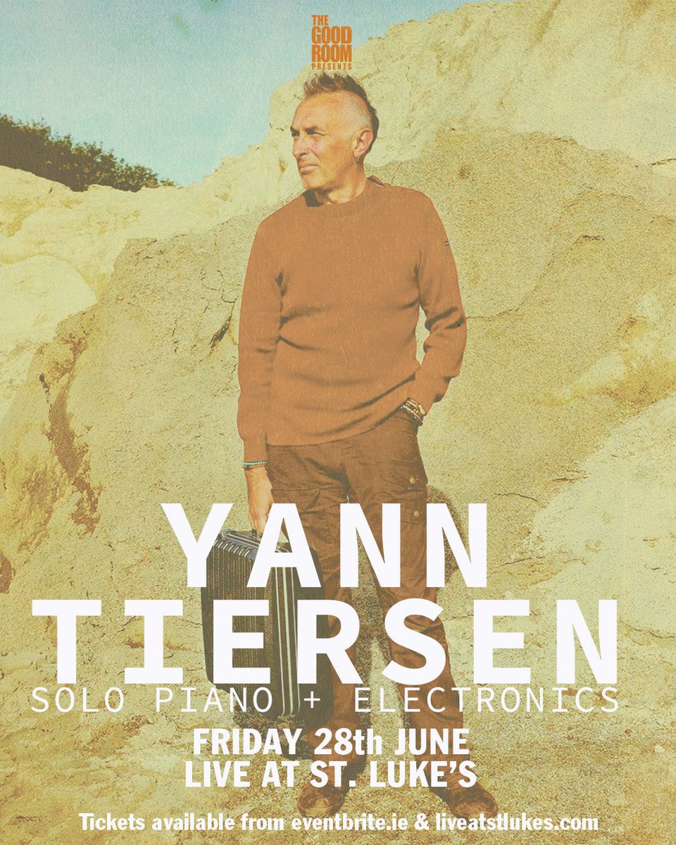 🌟 JUST ANNOUNCED 🌟

Friday 28th June
Yann Tiersen | Solo Piano + Electronics

🎟 Tickets on sale Tuesday 4th July at 10am
