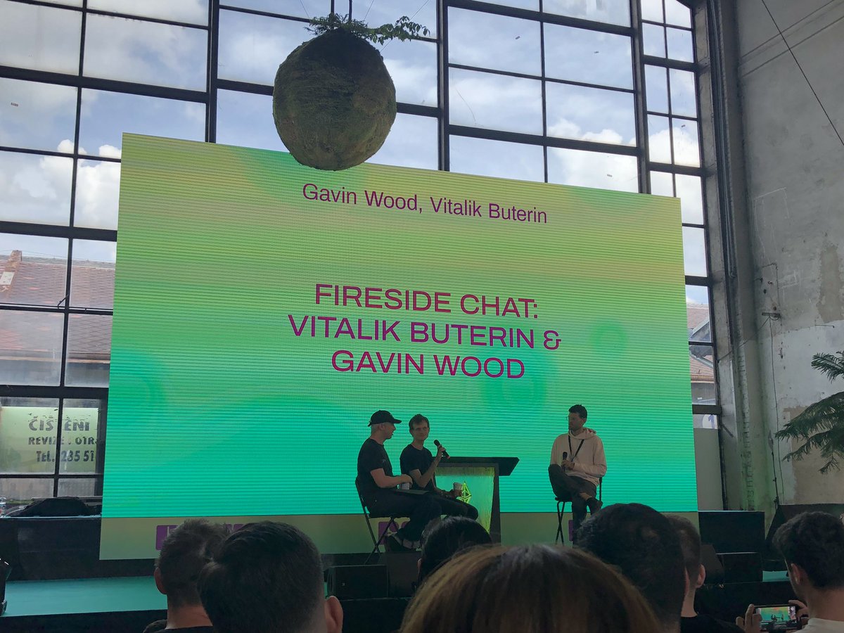 Greetings from <a href="/EthPrague/">ETHPrague</a> with <a href="/VitalikButerin/">vitalik.eth</a> if you are around let us know!