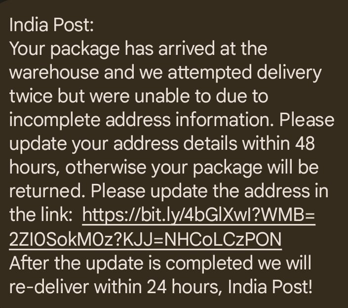 Another fraud text!!
This time from  +92 3167078218
This looks related to the same fake customs call.
@cbic_india @Delhicustoms