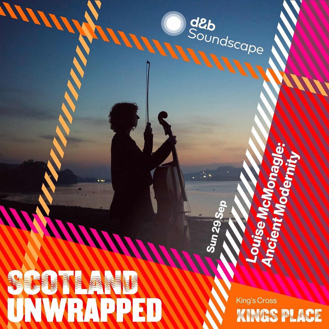 🌟👀Scottish cello music coming to @KingsPlace! 👀🌟 ✏️🗓️ 5pm Sunday 29 September #scotlandunwrapped 1st set acoustic pieces reinventing folk tunes, Gaelic psalms & Arabic oud techniques 2nd set cello+live electronics showcasing the 360 sound system! kingsplace.co.uk/whats-on/conte…