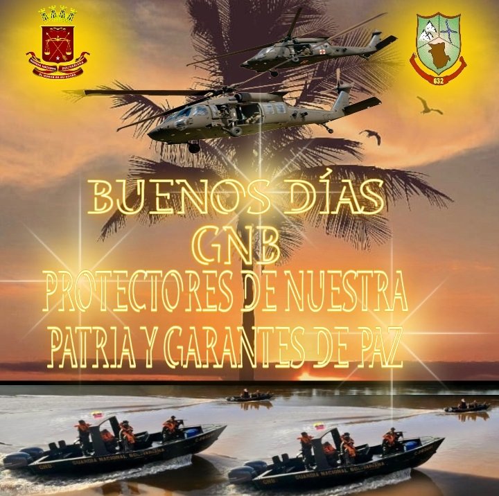En nuestra gloriosa GNB trabajamos por garantizar la independencia y soberanía de la Patria. ¡Estamos para Protegerte! Buenos Días Amada Venezuela