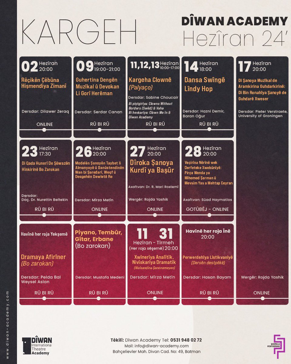 2ê Hezîranê dê Dilawer Zeraq (<a href="/dilawerzeraq/">dr.dilawer zeraq</a>) bi me re be.

Lînka kargehê dê 2ê mehê bê parvekirin.

Jê nemînin…