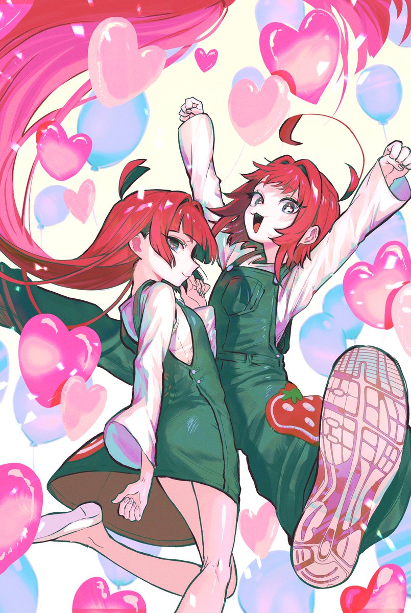 #100カノファンアート　中村先生のアイコン２人です！お誕生日おめでとうございますー！