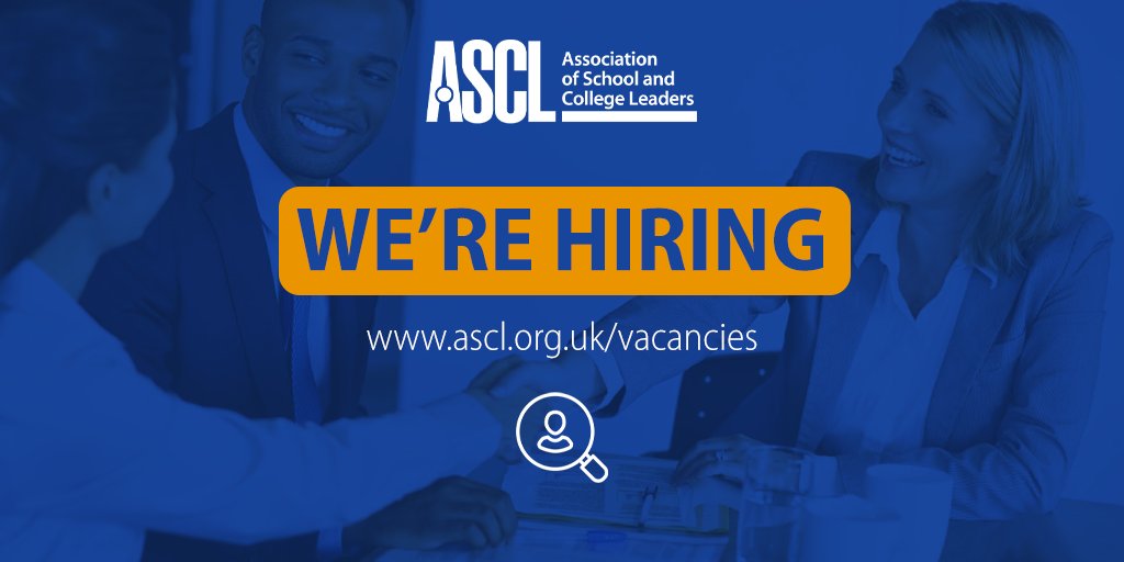 We're a supportive and forward-looking organisation - would you like to join the ASCL team? We currently have two vacancies, closing soon: ➡ Head of People and Culture ➡Digital Marketing Coordinator Find out more at ascl.org.uk/vacancies #recruitment #education