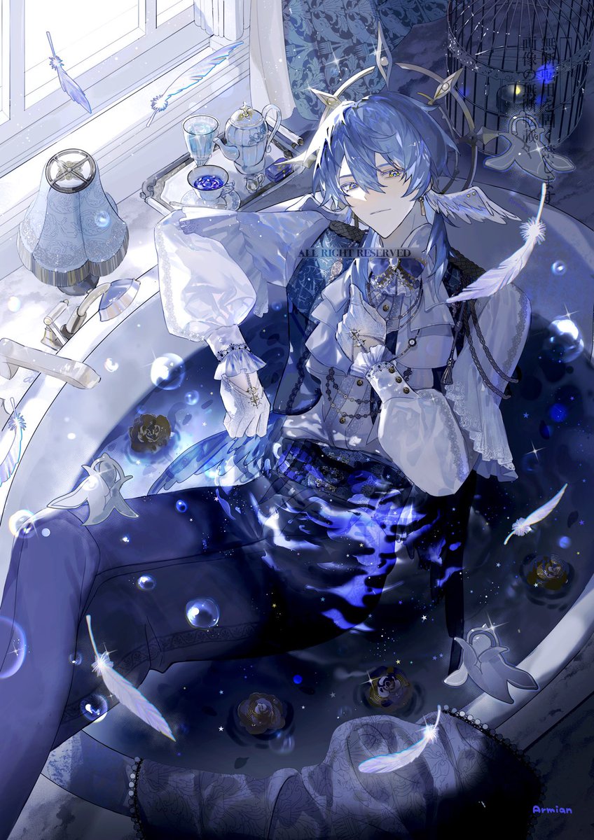 armian428's tweet image. Blue🪽 #HonkaiStarRail #SundayHSR