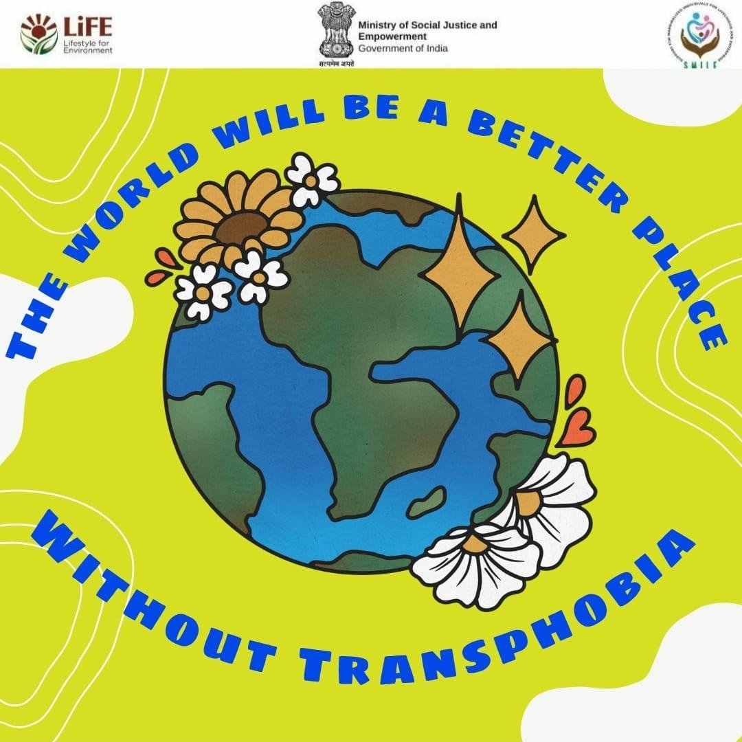 Respect transgender persons and fight against transphobia. #equalrightsforall #Equality #TransRightsAreHumanRights #inclusion @Drvirendrakum13 @MSJEGOI @mygovindia @_saurabhgarg @NMBA_MSJE