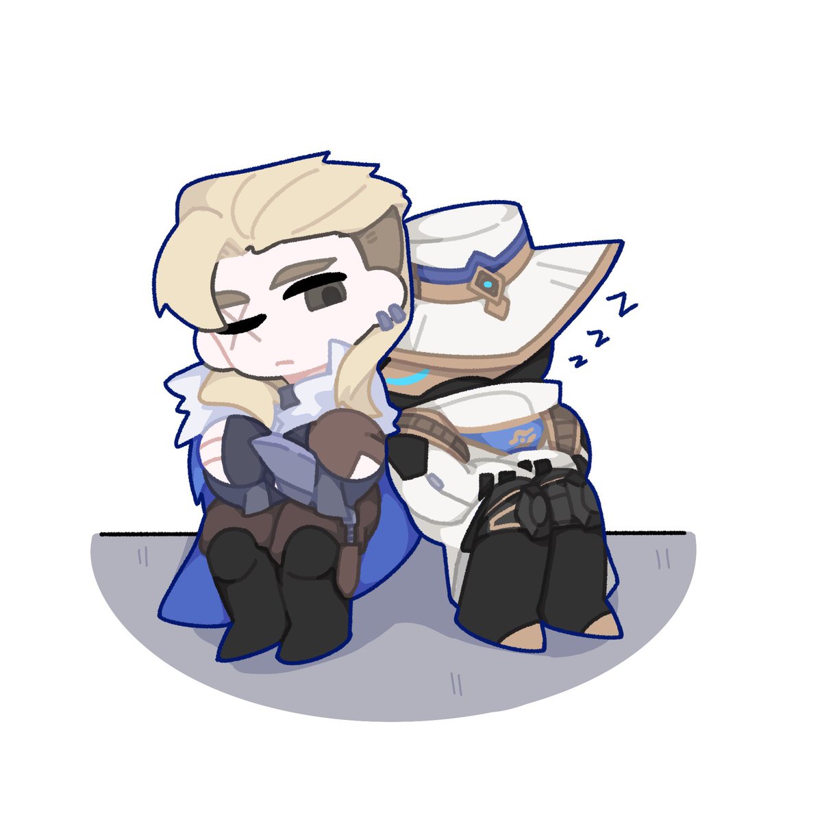 Rest time 
#VALORANTfanart #cysova #sova #cypher