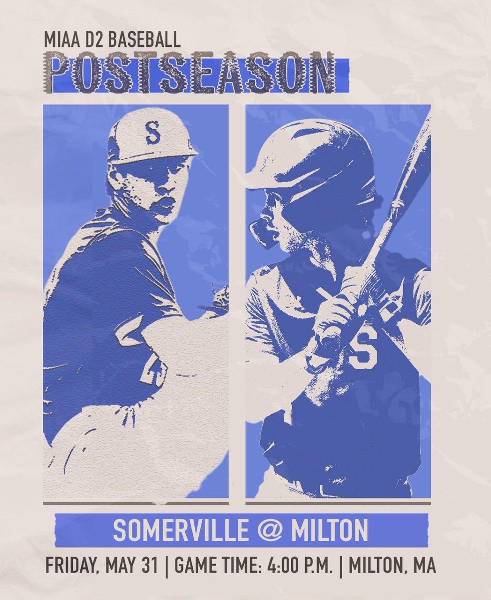 SHSHighlanders (@shshighlanders1) on Twitter photo <a href="/HighlanderBase2/">Highlander Baseball</a> WILL BE TRAVELING TO MILTON HIGH SCHOOL TODAY FOR A 4:00 PM GAME AT CUNNINGHAM PARK IN MILTON FOR THE FIRST ROUND OF THE MIAA TOURNAMENT!
LETS GO, HIGHLANDERS ⚾️ <a href="/HighlanderBase2/">Highlander Baseball</a> WILL BE TRAVELING TO MILTON HIGH SCHOOL TODAY FOR A 4:00 PM GAME AT CUNNINGHAM PARK IN MILTON FOR THE FIRST ROUND OF THE MIAA TOURNAMENT!
LETS GO, HIGHLANDERS ⚾️