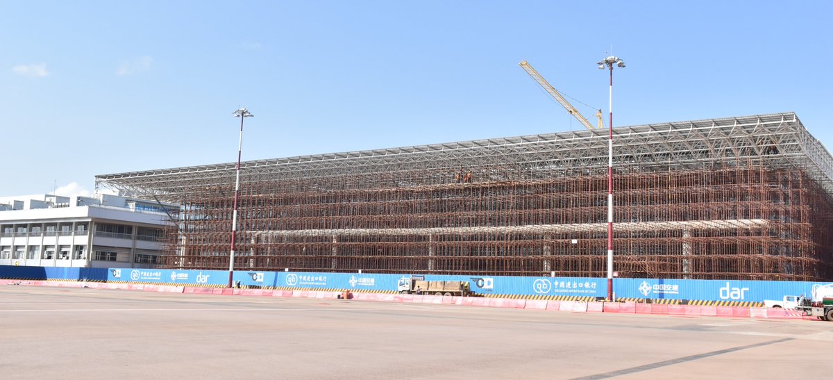 Entebbe Airport Project update: Work on 20,000 square meter terminal building, connecting to the existing terminal, is progressing well. On completion of the new terminal building in 2024, the terminal capacity will be enhanced from 2m passengers a year to at least 3.5 million.