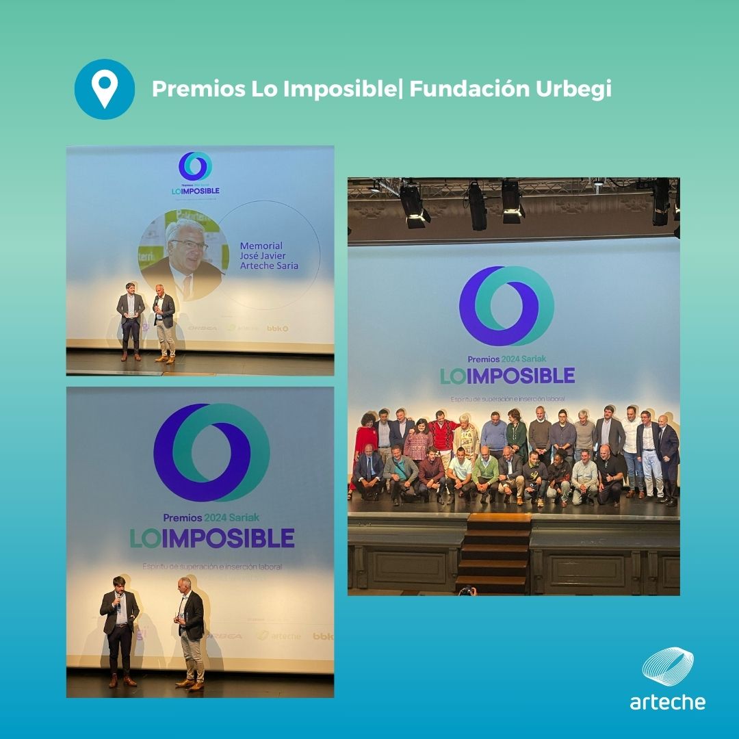Recientemente, se han celebrado los Premios Lo Imposible de Fundación <a href="/GrupoUrbegi/">Urbegi</a> con <a href="/Orbea/">Orbea</a>, Fundación Arteche y Fundación <a href="/BBK_eus/">BBK Fundación Bancaria</a>.✨ Enhorabuena a Ishaq Akhond, Diana Wellington, Gabriel Caballero y a <a href="/Ormazabal/">Sergio Ormazabal</a> por su apoyo a la integración social. 📷 #MovingTogether