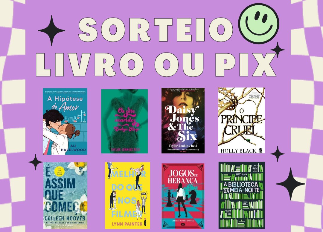 📚 Sorteio de Livro ou pix

💫 Prêmio: 30 reais em livros ou em pix. Resultado na segunda 03/06 (se a meta bater)

📌 Regras:
•FAV e RT nesse Tweet
•Salvar esse post
•Ajudar no link (comentar o user e print pra conferir): kwai-video.com/w/hat4dEqA