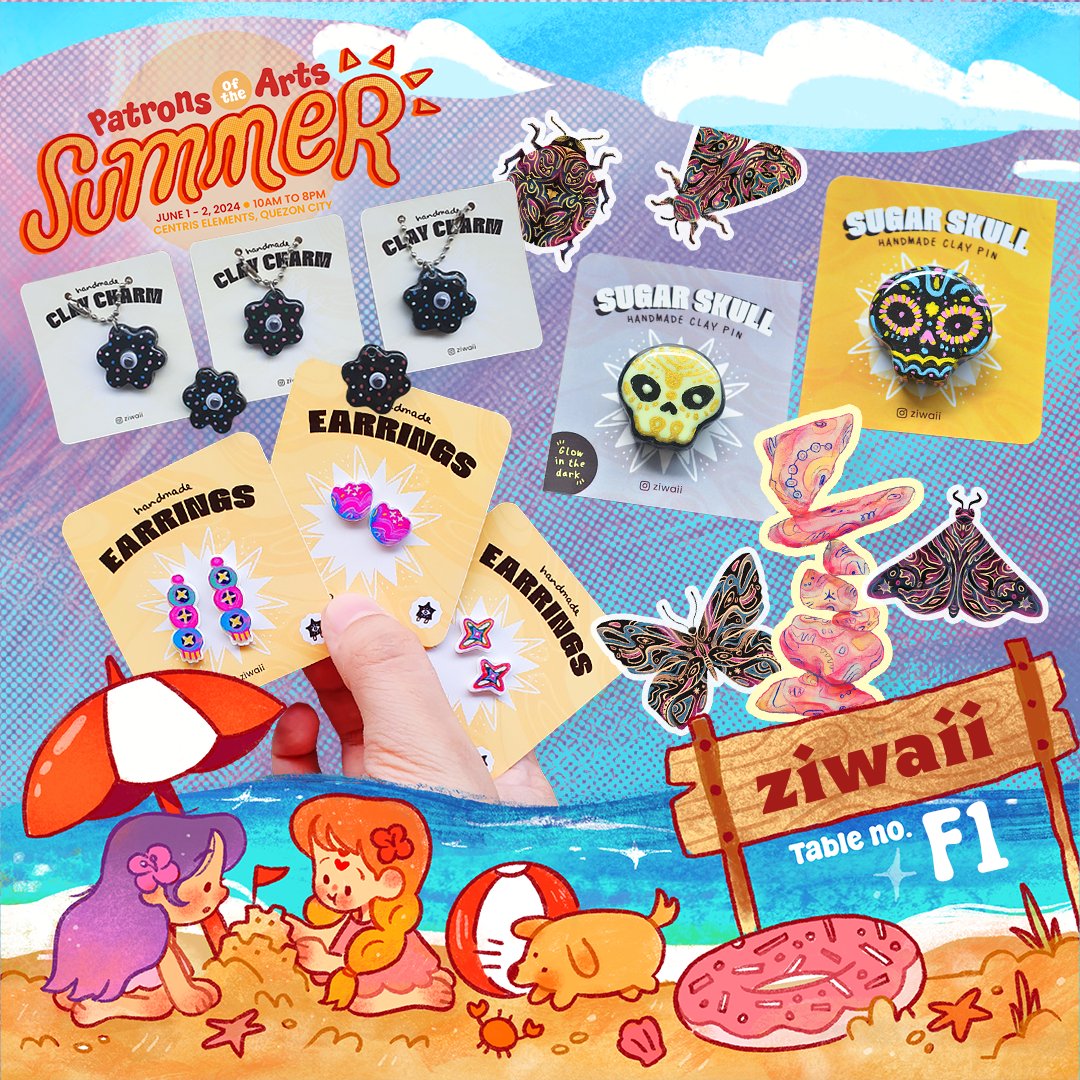 ziwaii's tweet photo. #PatronsOfTheArts this weekend na!!

Drop by at Table #F1 where you can find some cute, mystical &amp; sparkly goodies. Choose from a variety of stickers, prints, keychains and handmade trinkets to take home. ✶˙ ᵕ ˙ )✶

#PotASummer https://t.co/22dcOVImRv