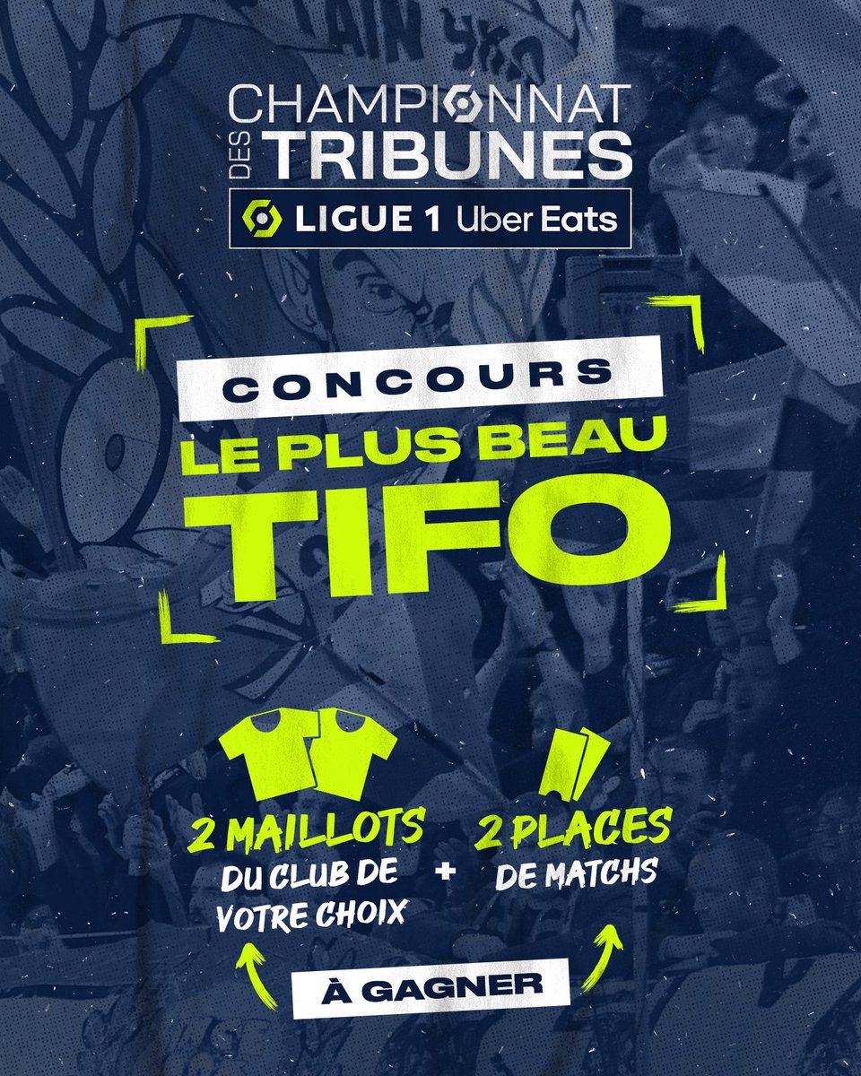 🎨👨‍🎨 Elisez #LePlusBeauTifo de cette saison 2023/24 👏🏟️ !

🗳️ Votez ici ➡️ bit.ly/LePlusBeauTifo… 

🗣 Les 5 clubs avec le plus de votes obtiendront des points supplémentaires au Championnat des Tribunes  📢 !