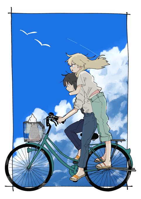 「bicycle short hair」 illustration images(Latest)