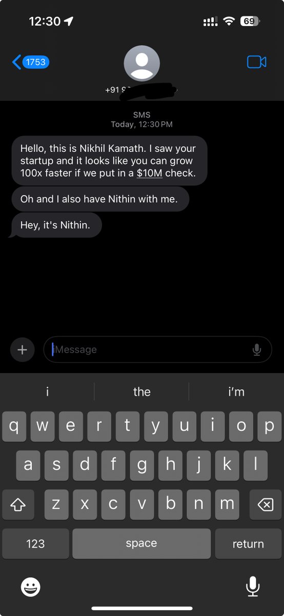 Just got this message. Me excited.