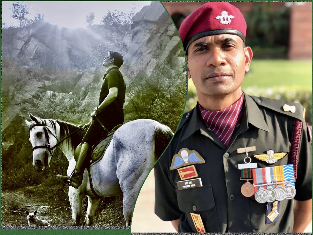 He is a Commercial Pilot,Paratrooper, an IRS officer,a Doctorate,a Lawyer,
A man with numerous achievements.

And he is a brave officer of #IndianArmy who led a flawless SF operation in Kashmir.

Happy birthday to the living legend, @ShouryArya
MAJOR PRADEEP S ARYA
SHAURYA CHAKRA