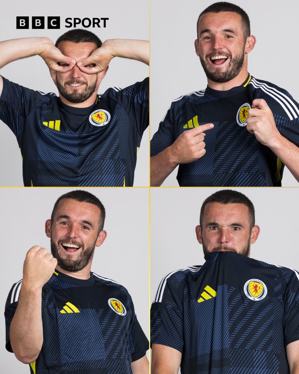 All hail @jmcginn7... 🏴󠁧󠁢󠁳󠁣󠁴󠁿🙌

Scotland have had their official portrait photos taken for #Euro2024 and the #Villa man has simply nailed it! 😎

#BBCFootball #avfc #PL